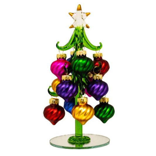 Swirled Ornament Tree - Árbol Navideño de Cristal