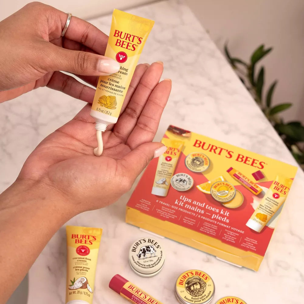 Burt's Bees Tips and Toes 6 Piece Gift Set