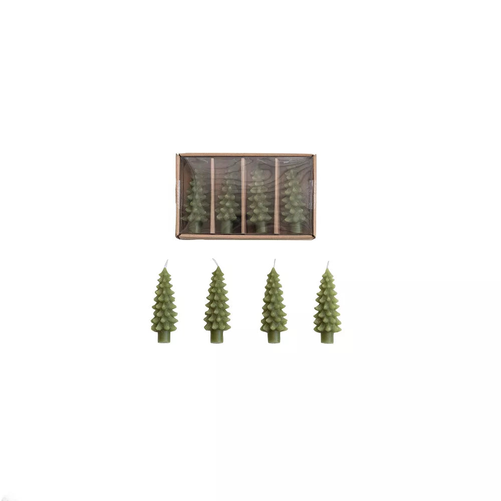 Tree Shaped Taper Candles in Box - Velas