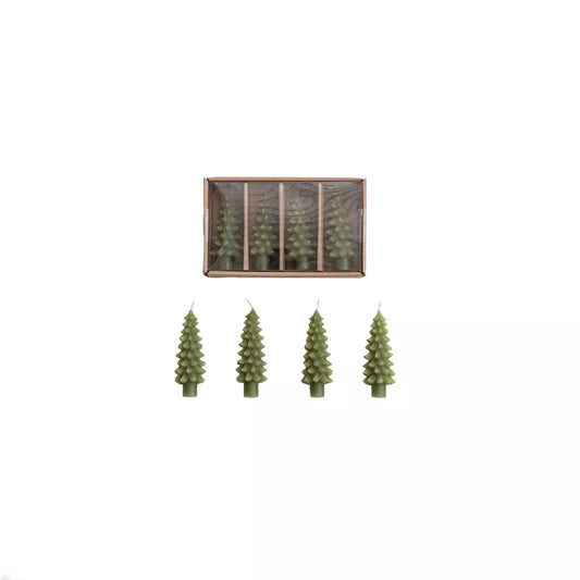 Tree Shaped Taper Candles in Box - Velas