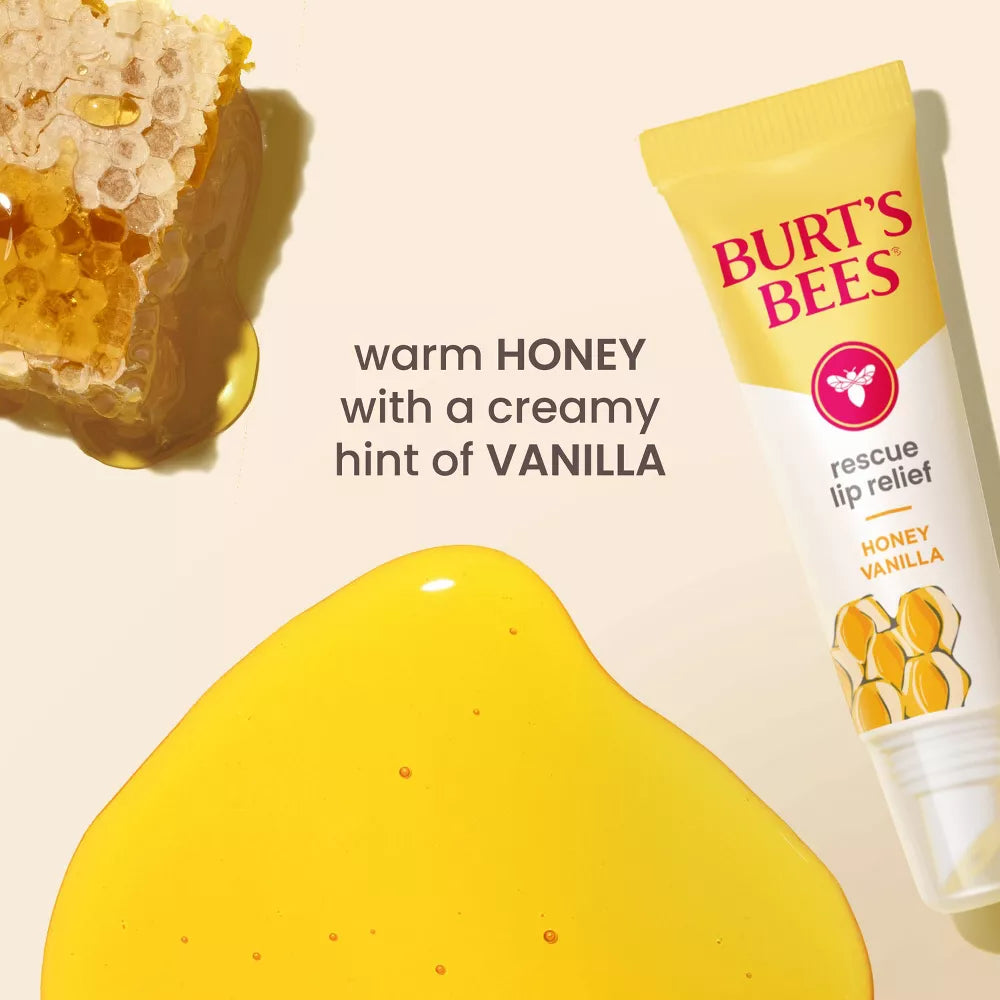 Burt's Bees Rescue Lip Relief - Honey Vanilla - 0.35oz