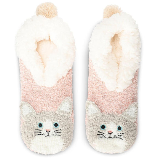 Women's Kitty Embellished Plush Lined Slippers - Pantuflas