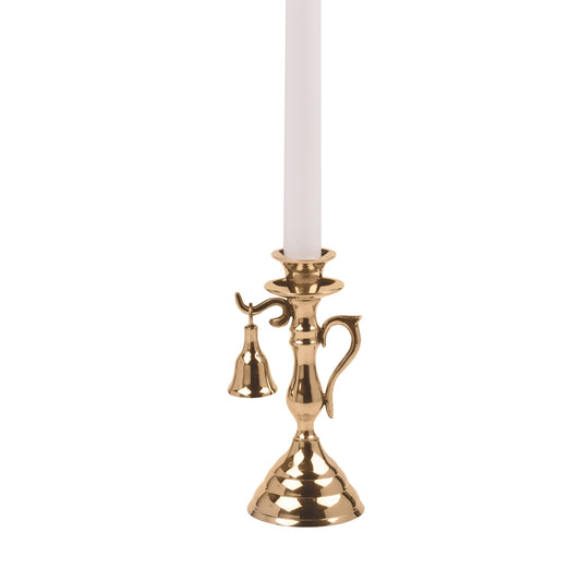 Candelabro de latón con apagavelas de latón- SNUFFER