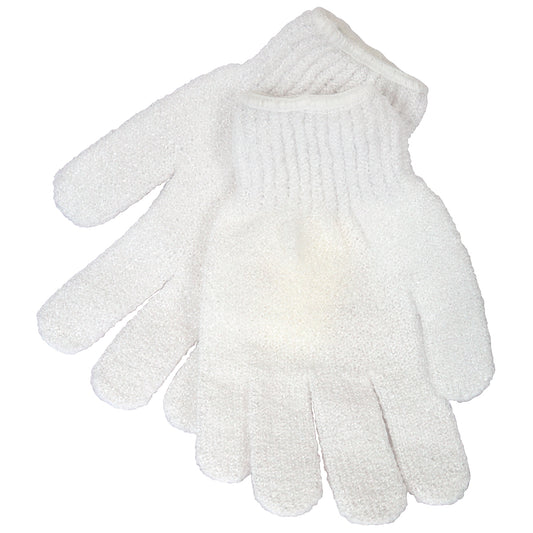 Pair nylon mesh gloves / Guantes de baño