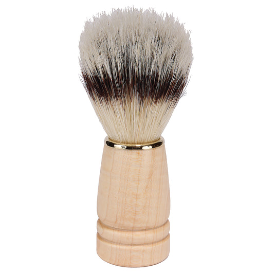 BRISTLE SHAVE BRU NATURAL WOOD / BROCHA DE AFEITAR CON CERDAS DE MADERA NATURAL