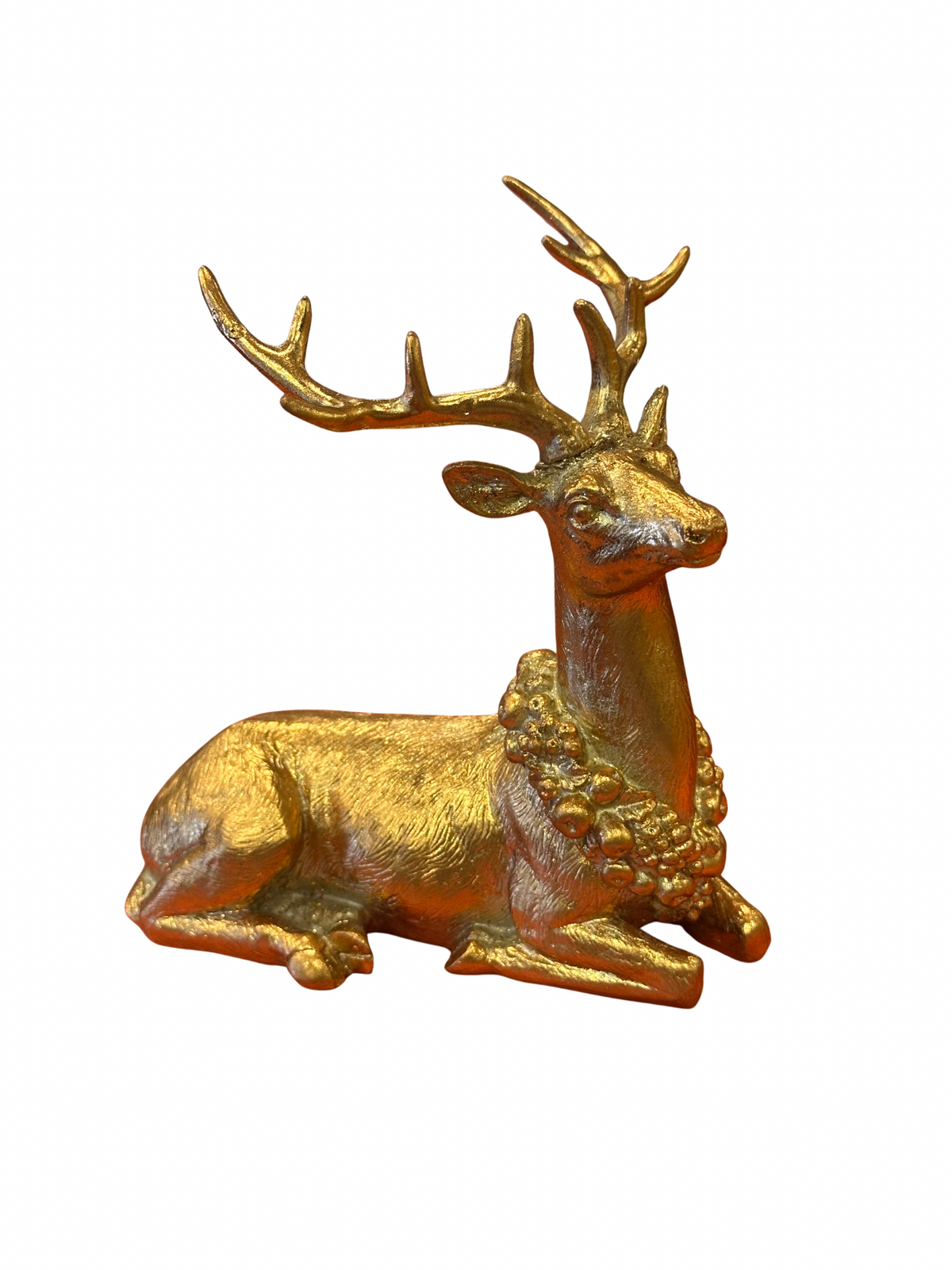 Gold Deer Wreath Resin - Ciervo Dorado