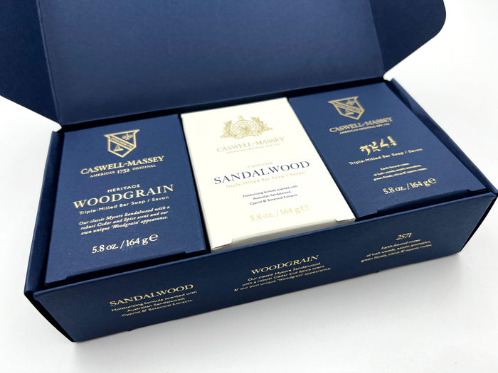 SANDALWOOD THREE-SOAP SET