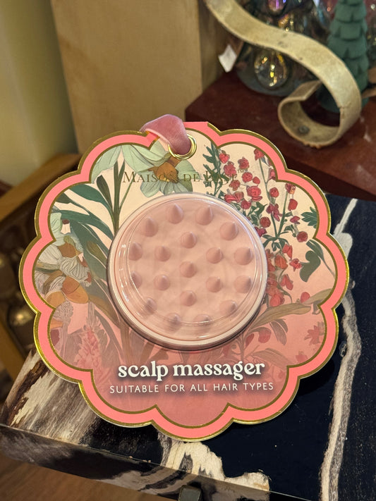 Pattern Scalp Massager - Pink -