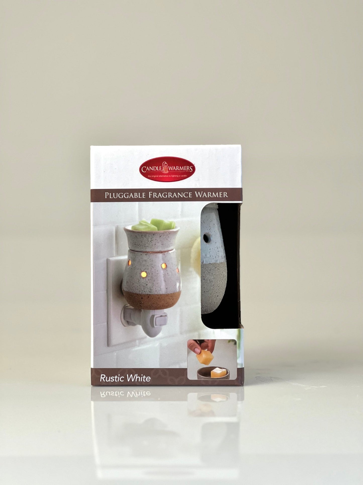Calentador de fragancia enchufable Rustic White
