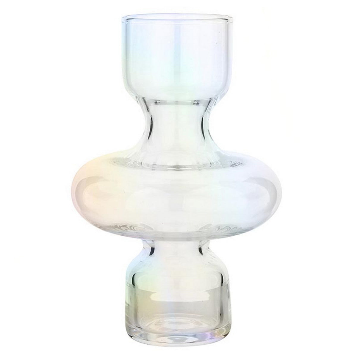 PURE Design R0991 Glass Bubble Vase - Clear - 6" H
