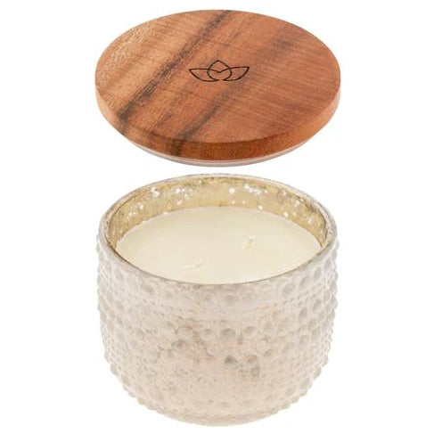 Regalos Karma, Vela Perfumada Redonda de Vidrio Hobnail, Regalos de Vela para Mujer