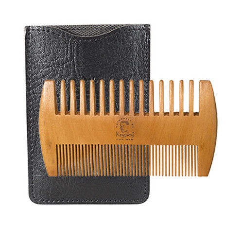 DOUBLE SIDED PEAR BEARD COMB - PEINE DE BARBA DE DOBLE CARA