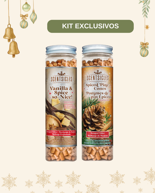 Scentfetti Scented Paper Filler - Spiced Pine Cones, Vanilla & Spice so Nice  125g Bottle (Kit Exclusivo)