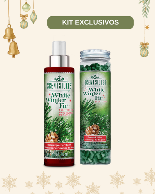 Kit Exclusivo Scentsicle Beads + Spray White Winter Fir