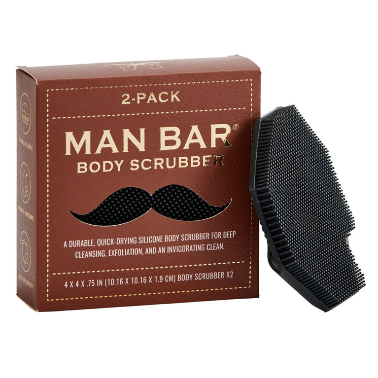Man Bar 2-Pack Body Scrubbers - Exfoliante Corporal de Silicona