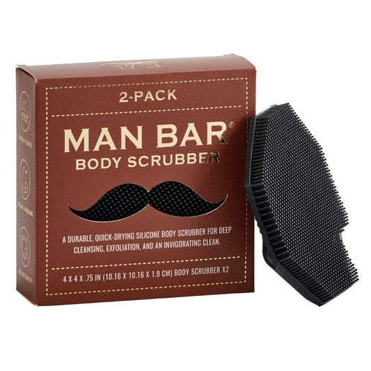 Man Bar 2-Pack Body Scrubbers - Exfoliante Corporal de Silicona