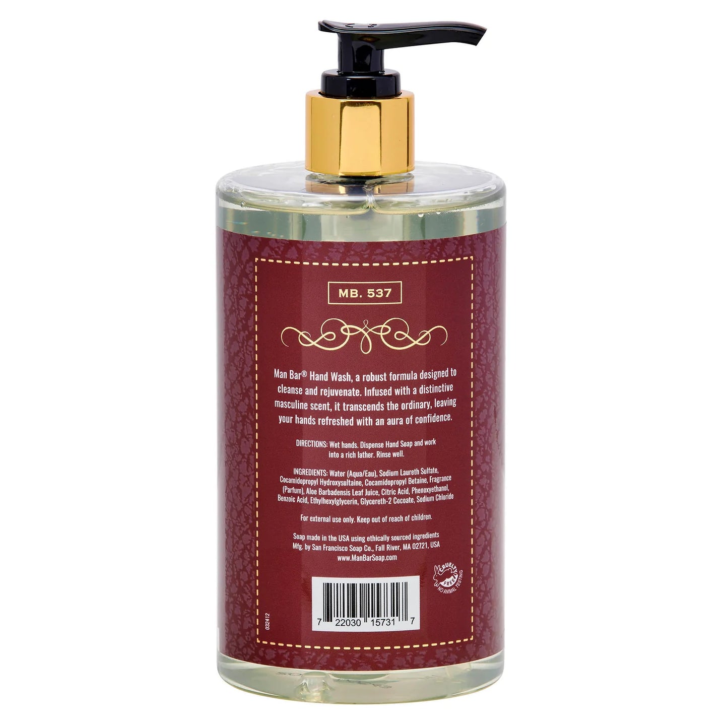 MAN BAR® Hand Wash - Exotic Musk & Sandalwood