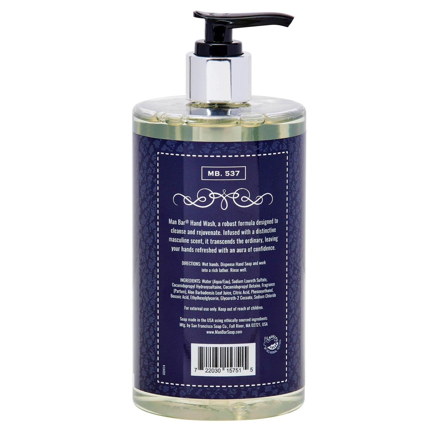 MAN BAR® Hand Wash - Silver Sage & Bergamot