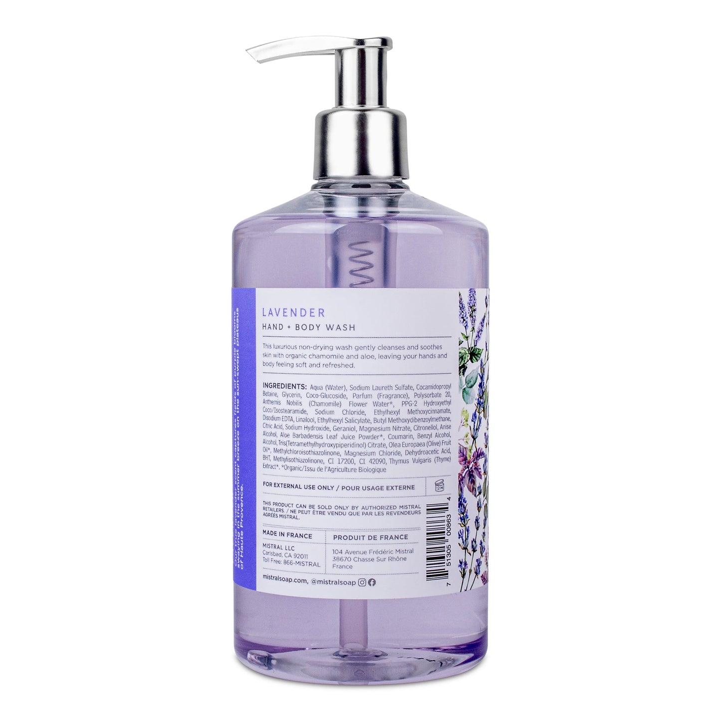 Lavender Hand & Body Wash 16.7 FL OZ