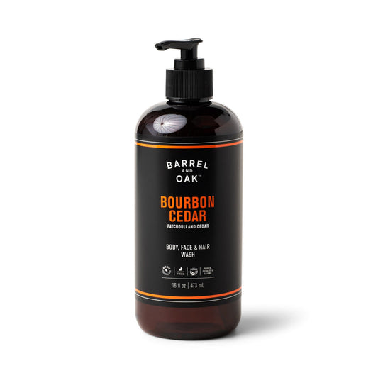 Bourbon Cedar Body Wash 16 oz
