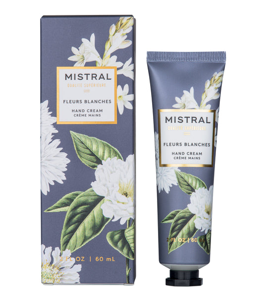 MISTRAL LUXE HAND CREAM 2 FL OZ FLEURS BLANCHES / Crema de manos