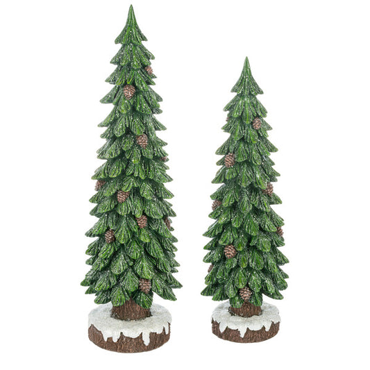 Glitter Pine Tree Resin - Árbol Navideño