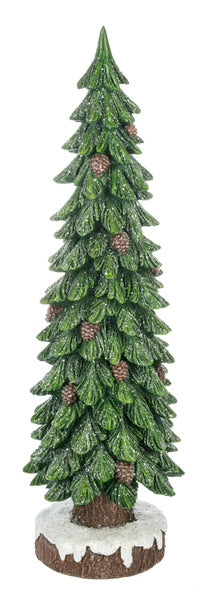 Glitter Pine Tree Resin - Árbol Navideño