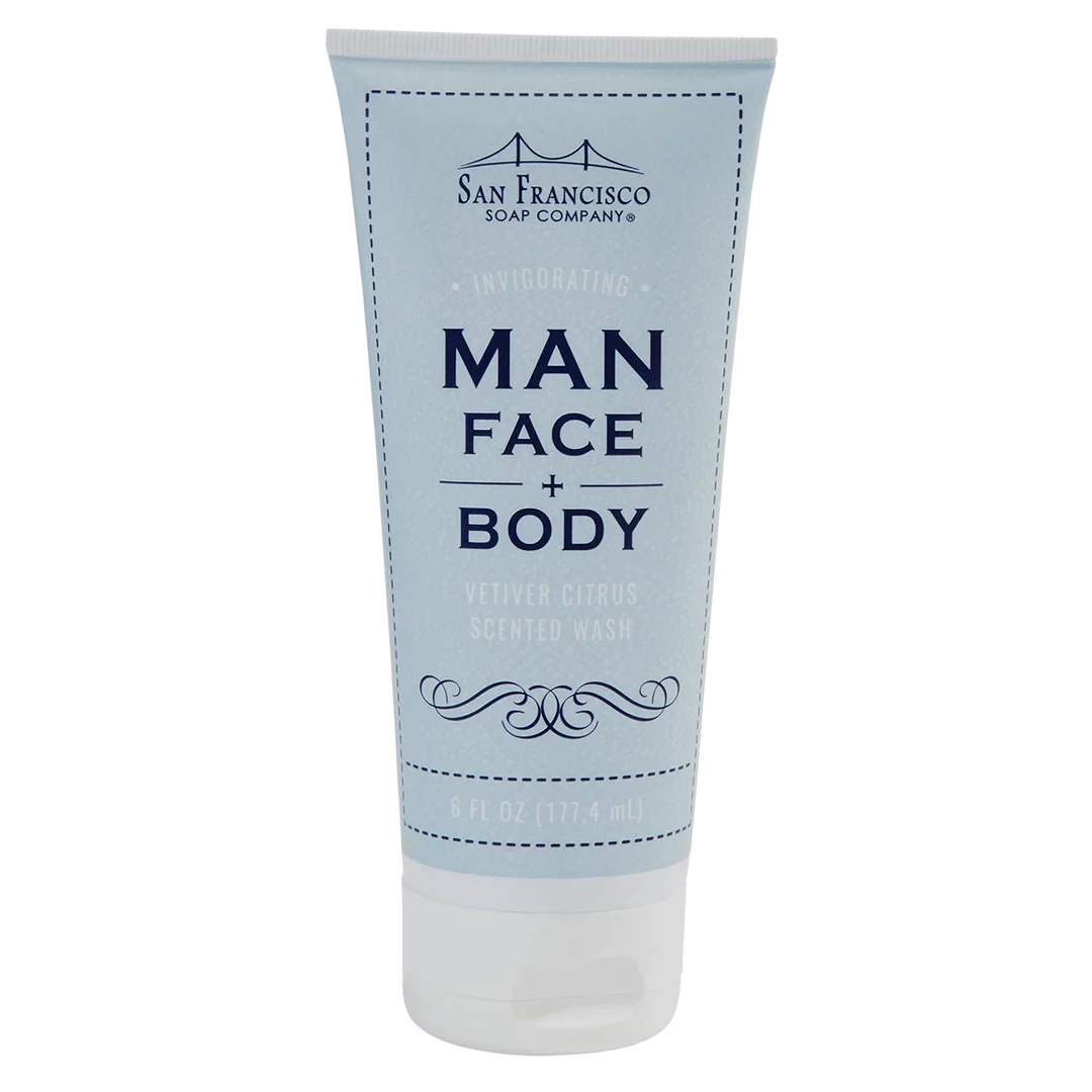 SFS -MAN FACE & BODY WASH 6OZ V