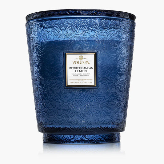 Mediterranean Lemon 5 Wick Hearth Candle