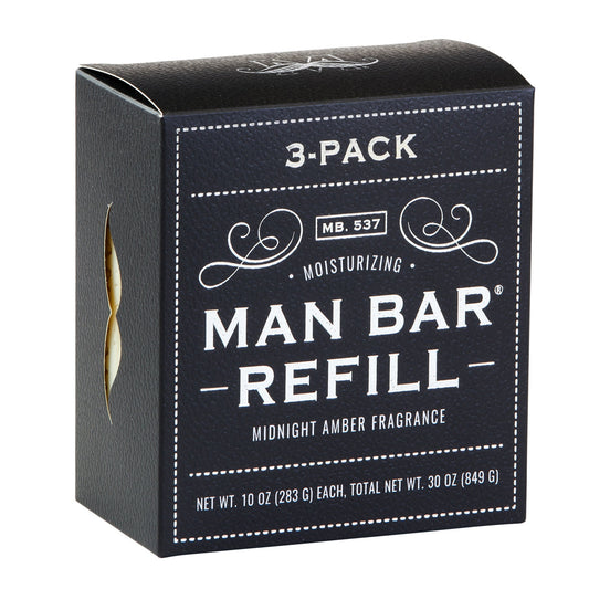 MAN BAR® Refill 3-Pack: Midnight Amber - Jabón en Barra
