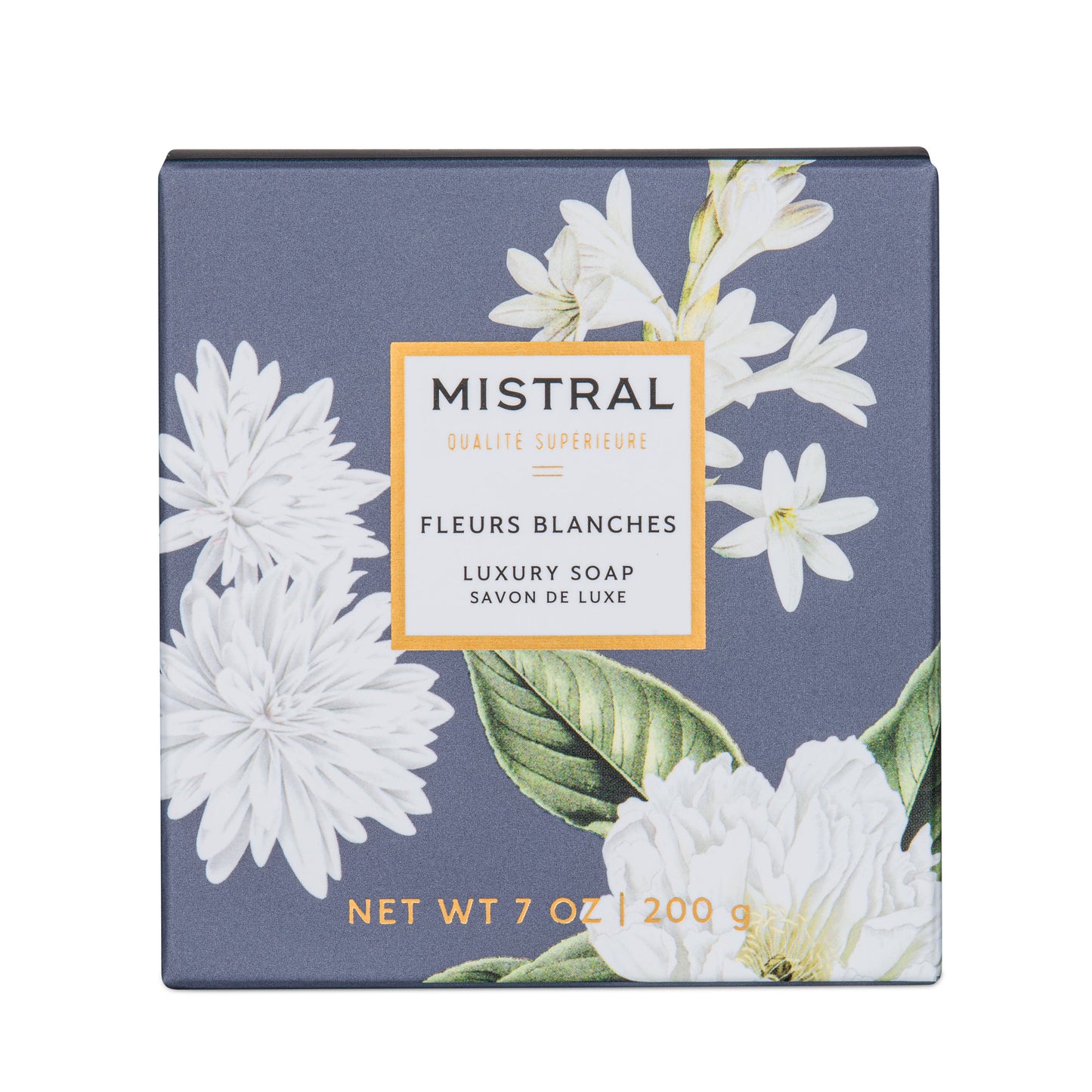 MISTRAL BAR SOAP 7 OZ/200G LUXE-FLEURS BLANCHES / Jabón en barra