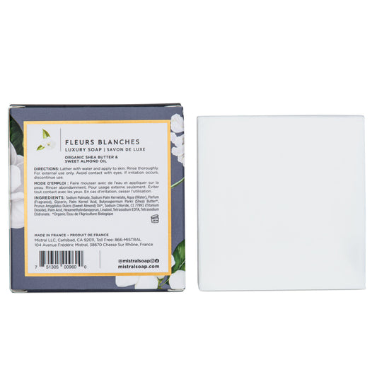 MISTRAL BAR SOAP 7 OZ/200G LUXE-FLEURS BLANCHES / Jabón en barra