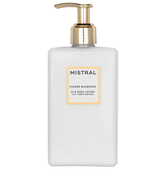 MISTRAL LUXE SILK BODY LOTION 8.7 FL OZ FLEURS BLANCHES / Crema corporal