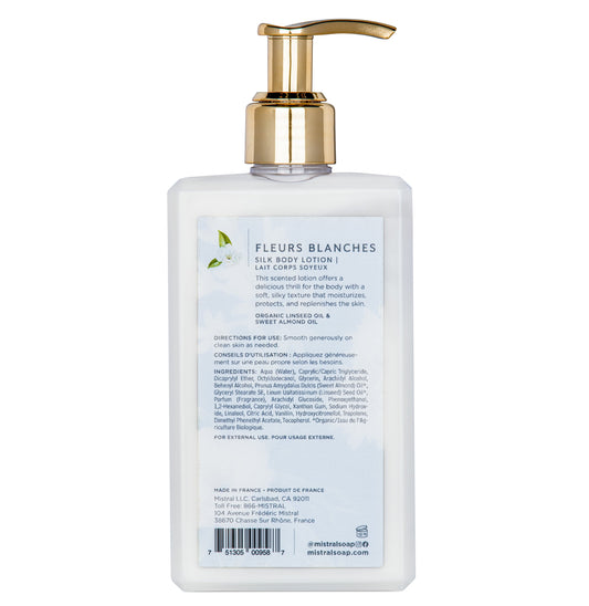 MISTRAL LUXE SILK BODY LOTION 8.7 FL OZ FLEURS BLANCHES / Crema corporal