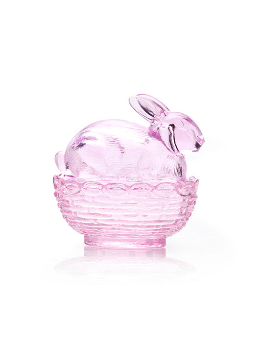 Bunny Glass Covered Dish - Plato con Tapa de Conejo