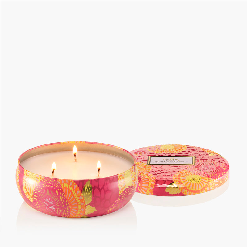 Nāpali Passion Fruit 3 Wick Tin Candle