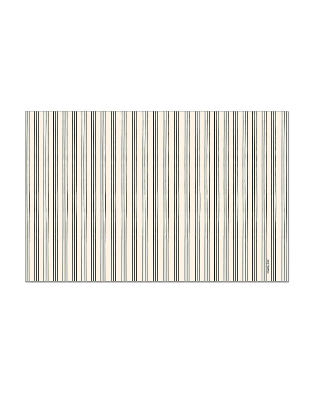 Black Ticking Stripe Placemats - Manteles Individuales