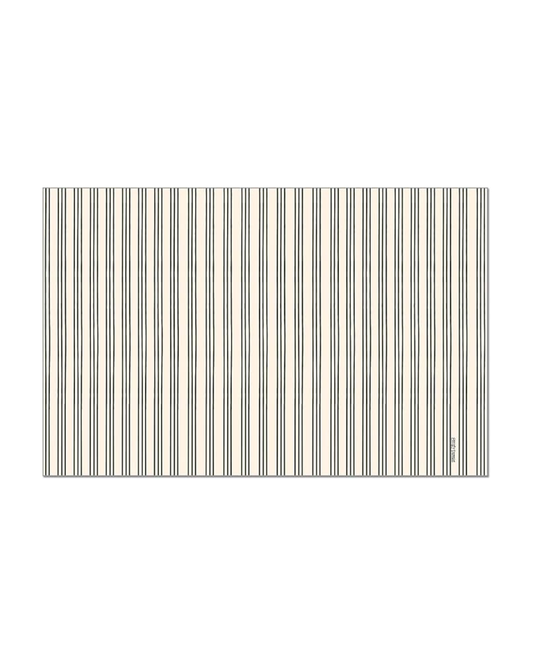 Black Ticking Stripe Placemats - Manteles Individuales
