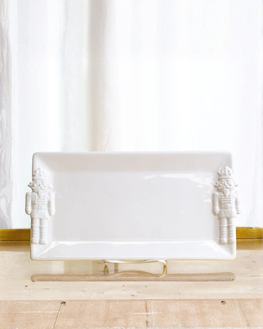 Royal Nutcracker Embossed Rectangle Platter - Bandeja