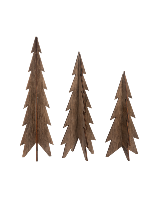 Layered Natural Tree Set - Arbol Navideño de Madera