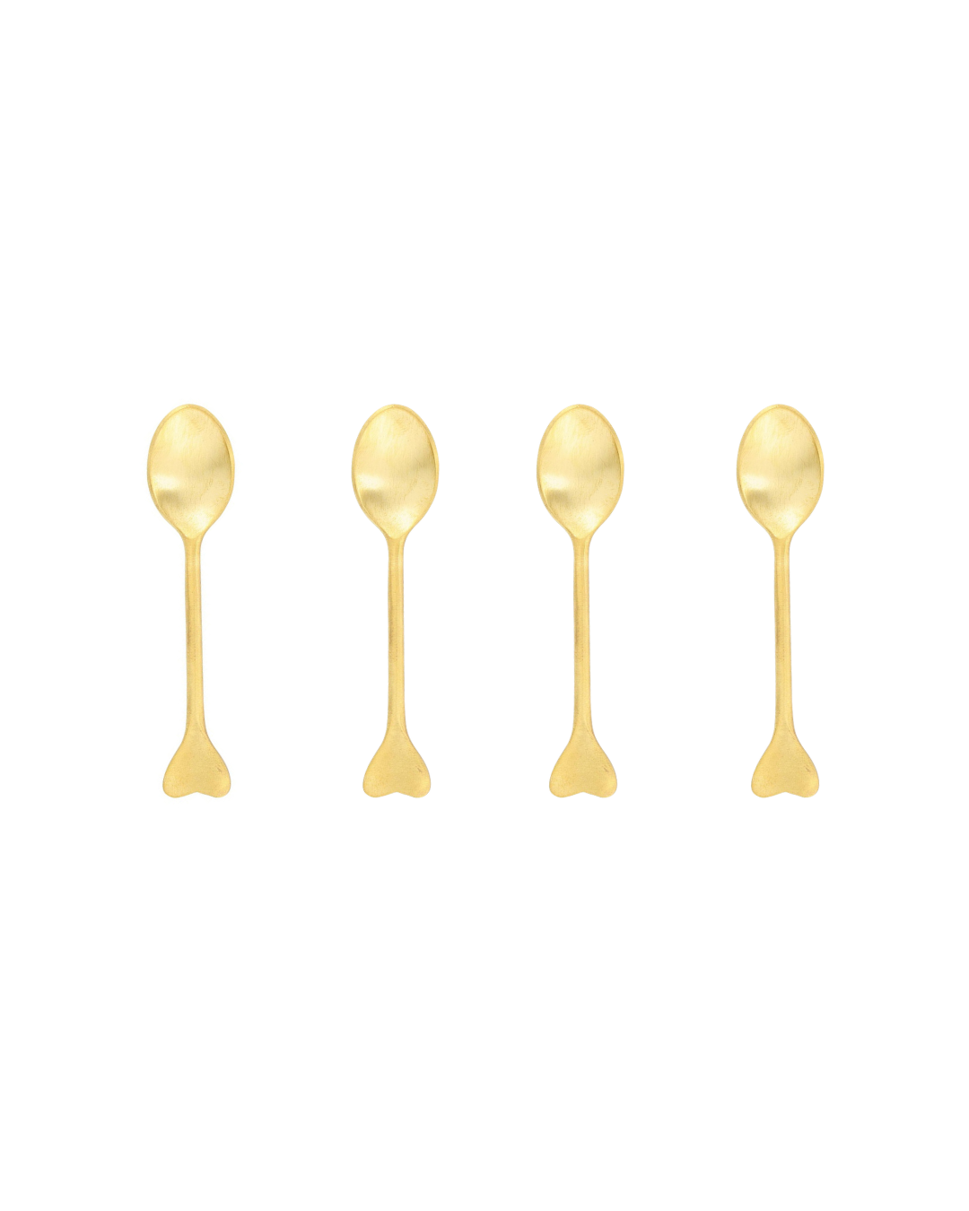Brown Stand Sm 47th & Main Heart Spoon S/4