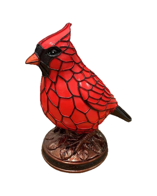 Redbird Resin Night Light - Lámpara de Ave Cardinal