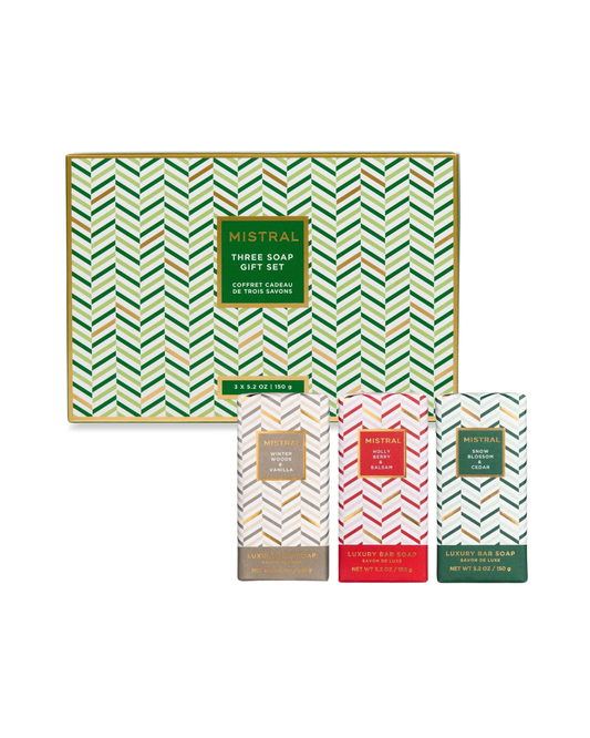 Petite Three Soap Gift Set Christmas - Set de Regalo 3 Jabones