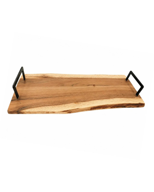 LIVE EDGE WOOD TRAY - BANDEJA DE MADERA CON BORDE NATURAL