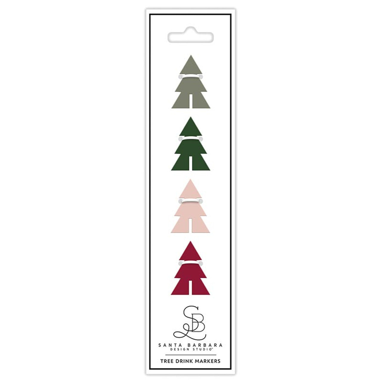 Acrylic Drink Markers - Trees - Set of 4
