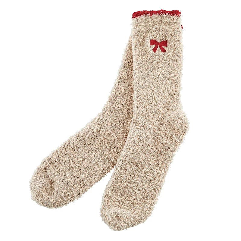 Cozy Sock Ornament-Blush/Red - Medias/Calcetines