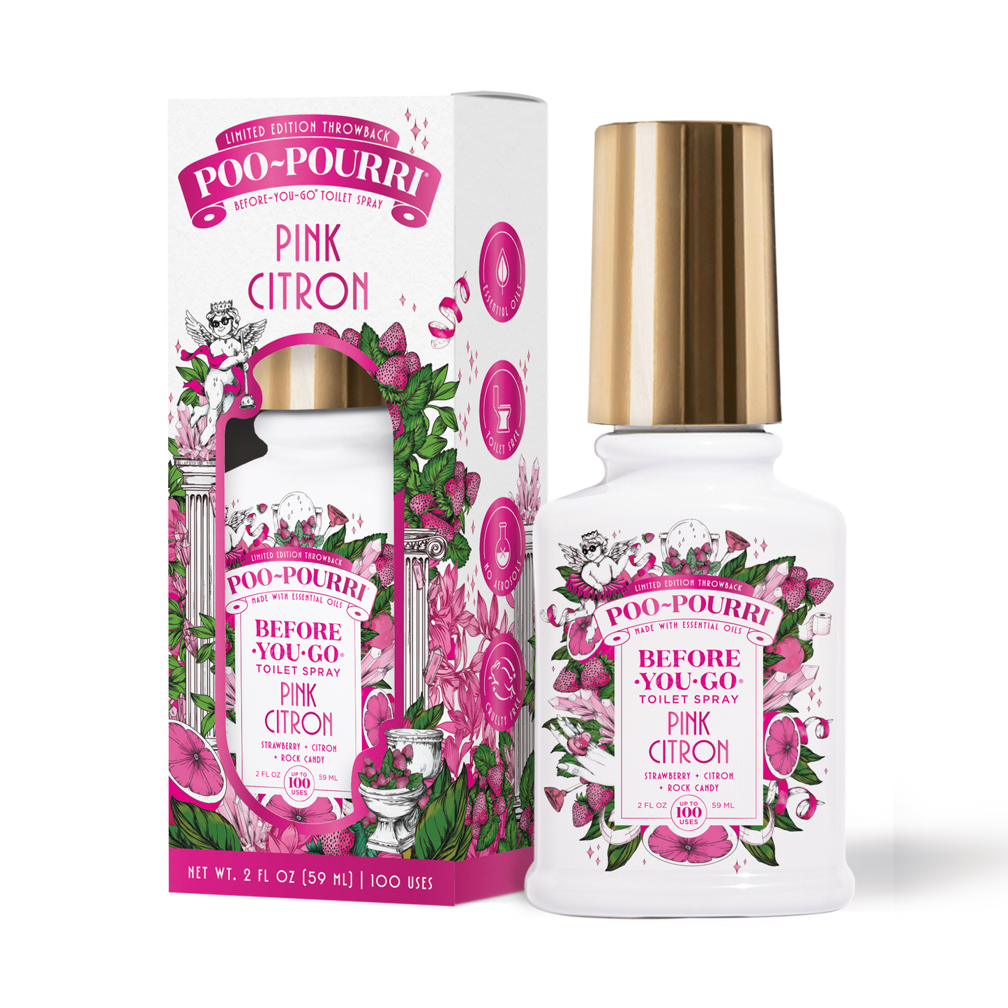 Poo Pourri Pink Citron 2oz