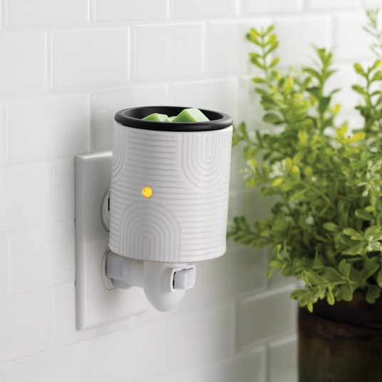 PLUGGABLE FRAGRANCE WARMER FLIP DISH ARCH DECO - Calentador de cera enchufable