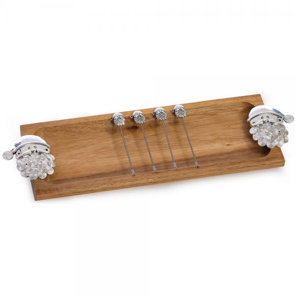 Acacia Foodie Bite Tray Santa Claus - Bandeja