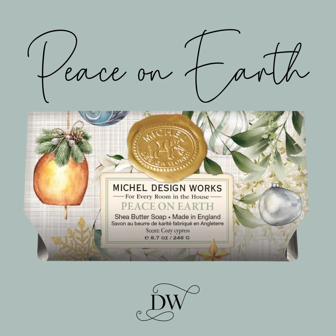 Peace on Earth Large Bath Soap Bar